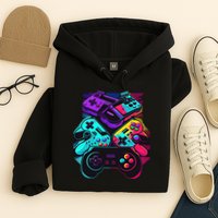 Console Control Black Gaming Hoodie