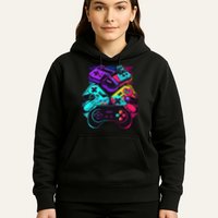 Console Control Black Gaming Hoodie