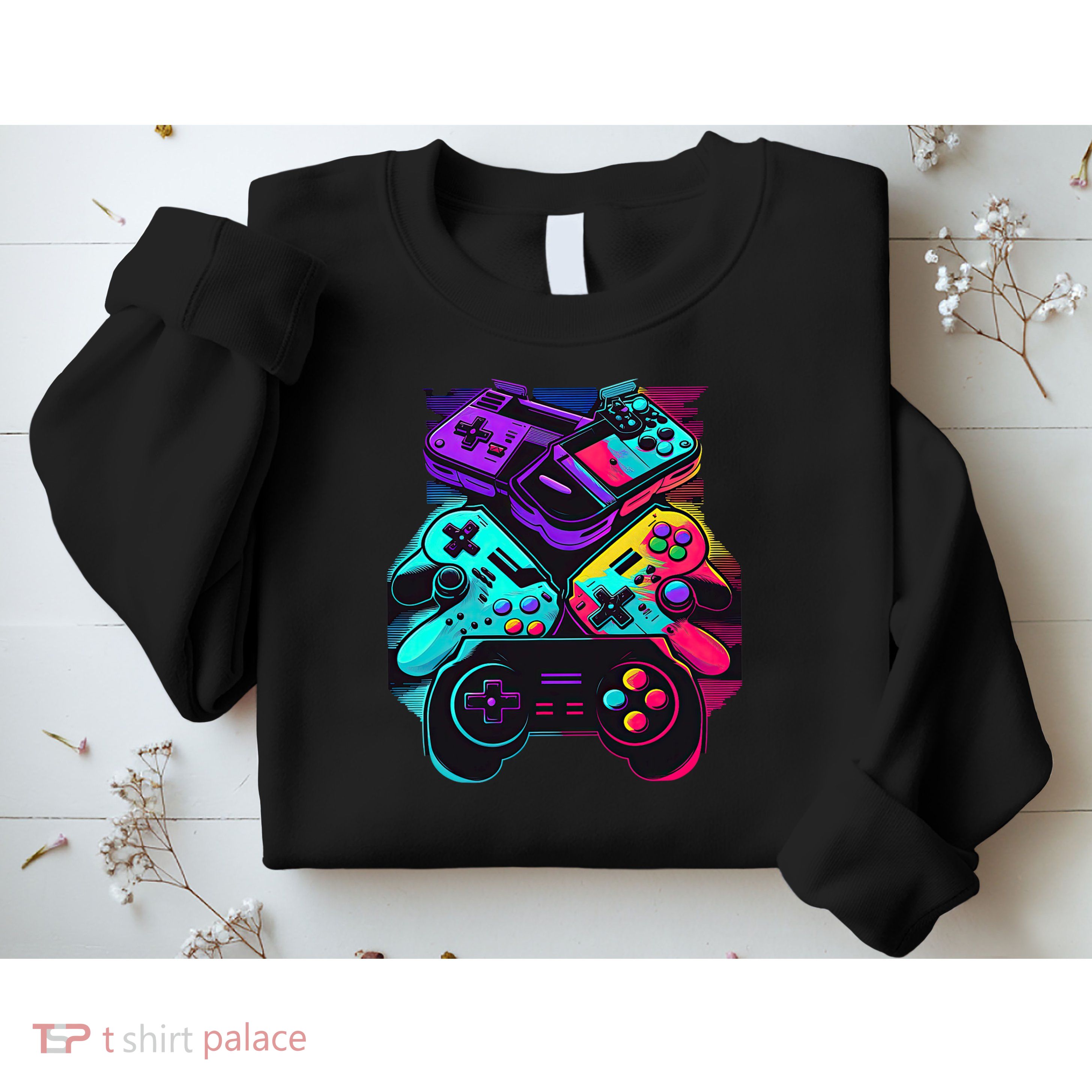Console Control Black Gaming Sweatshirt