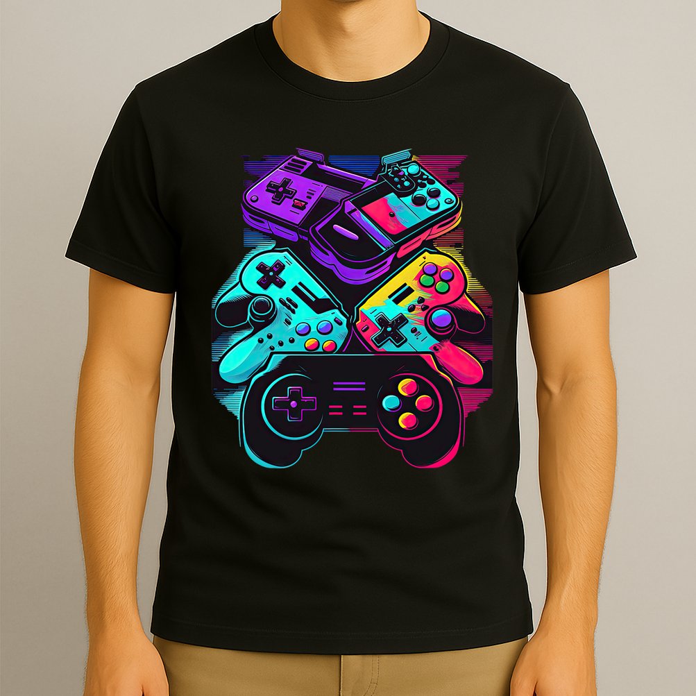 Console Control Black Gaming T-Shirt