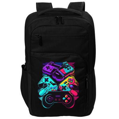 Console Control Black Gaming Impact Tech Backpack