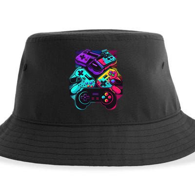 Console Control Black Gaming Sustainable Bucket Hat
