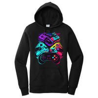 Console Control Black Gaming Women's Pullover Hoodie