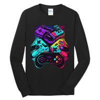 Console Control Black Gaming Tall Long Sleeve T-Shirt