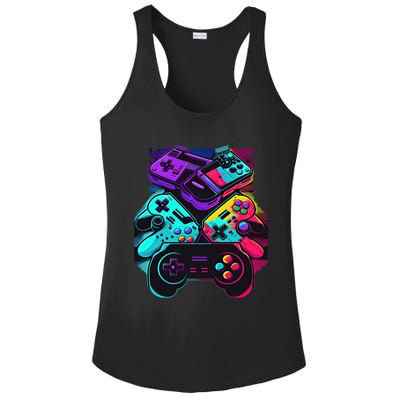 Console Control Black Gaming Ladies PosiCharge Competitor Racerback Tank