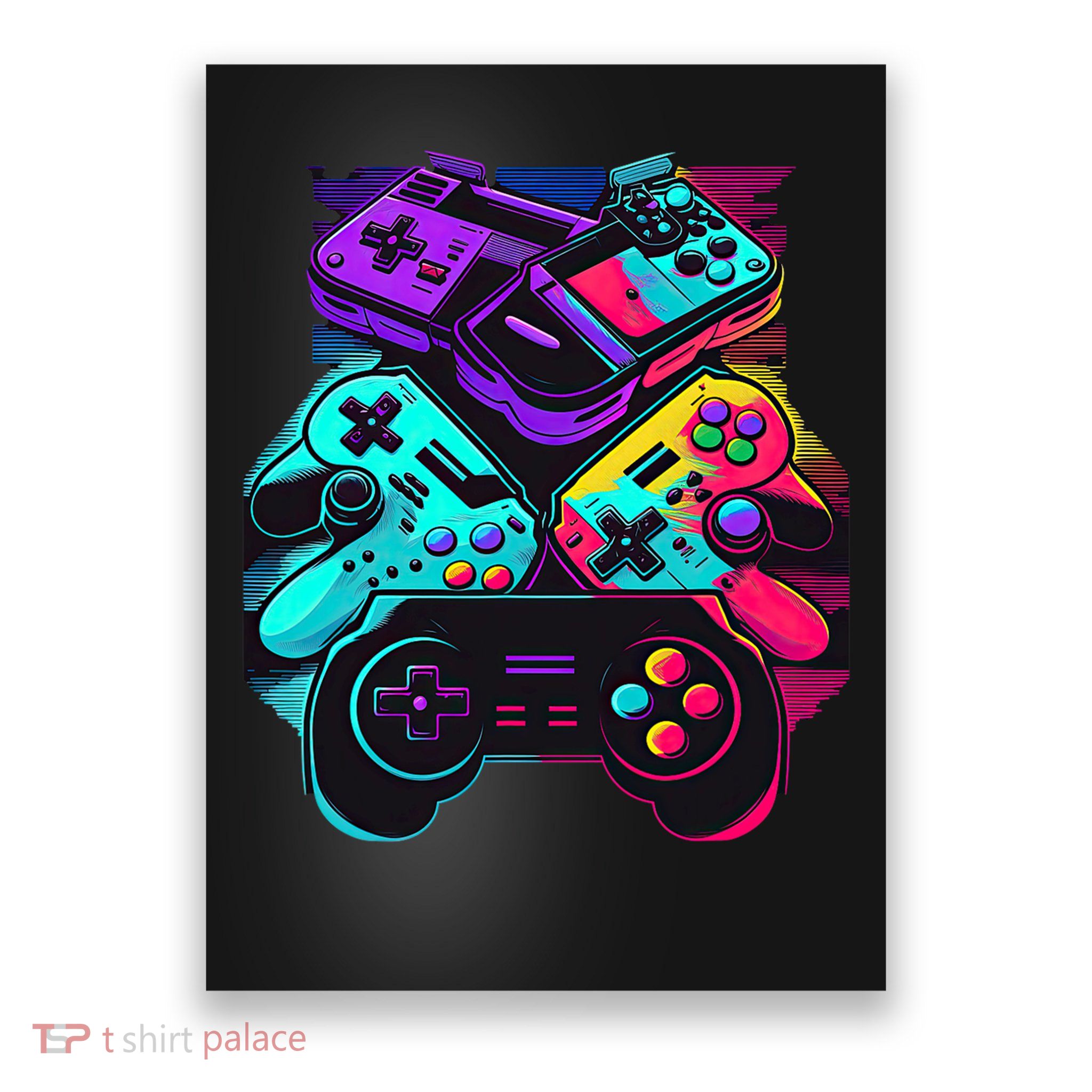 Console Control Black Gaming Poster