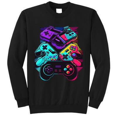 Console Control Black Gaming Tall Sweatshirt