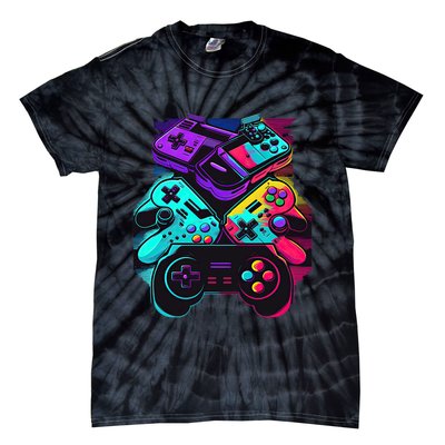 Console Control Black Gaming Tie-Dye T-Shirt