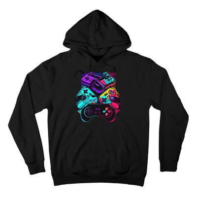 Console Control Black Gaming Tall Hoodie