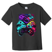 Console Control Black Gaming Toddler T-Shirt