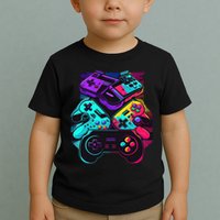 Console Control Black Gaming Toddler T-Shirt