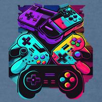 Console Control Black Gaming Garment-Dyed Sweatshirt