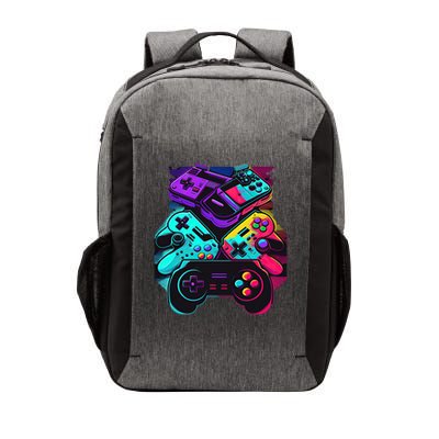 Console Control Black Gaming Vector Backpack