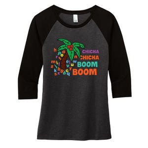 Chicka Chicka Boom Boom Tree Alphabet Adventures Women's Tri-Blend 3/4-Sleeve Raglan Shirt