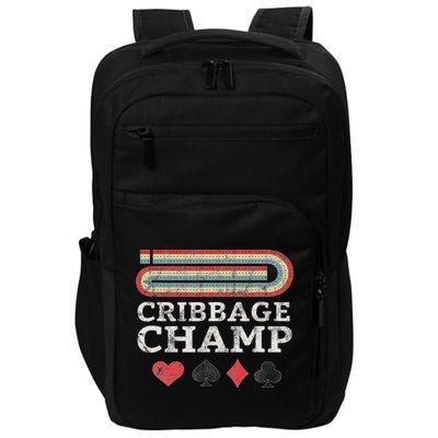 Cribbage Champ Board Game Player Funny Lover Card Game Lucky Impact Tech Backpack