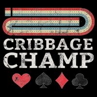 Cribbage Champ Board Game Player Funny Lover Card Game Lucky Button