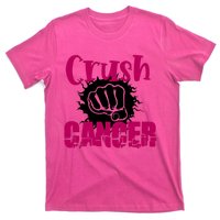 Crush Cancer Breast Cancer Awareness Pink Ribbon Gift T-Shirt