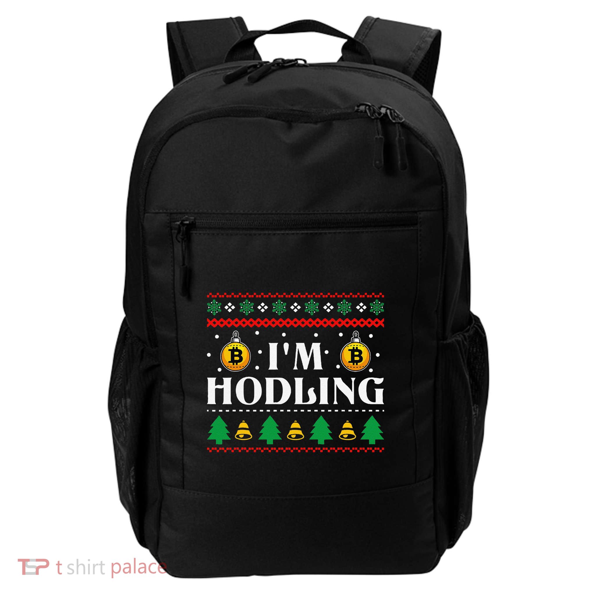 Crypto Currency Bitcoin Christmas Btc Lover Cryptocurrency Daily Commute Backpack