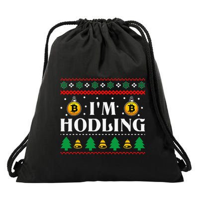 Crypto Currency Bitcoin Christmas Btc Lover Cryptocurrency Drawstring Bag