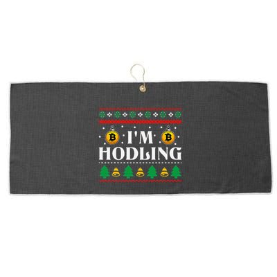 Crypto Currency Bitcoin Christmas Btc Lover Cryptocurrency Large Microfiber Waffle Golf Towel