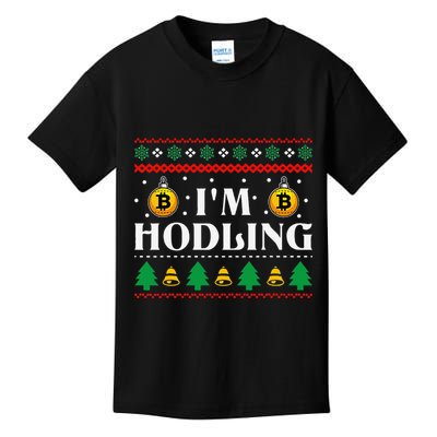 Crypto Currency Bitcoin Christmas Btc Lover Cryptocurrency Kids T-Shirt