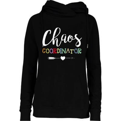 Chaos Coordinator Womens Funnel Neck Pullover Hood