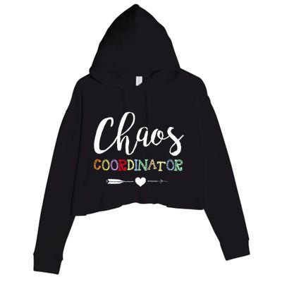 Chaos Coordinator Crop Fleece Hoodie