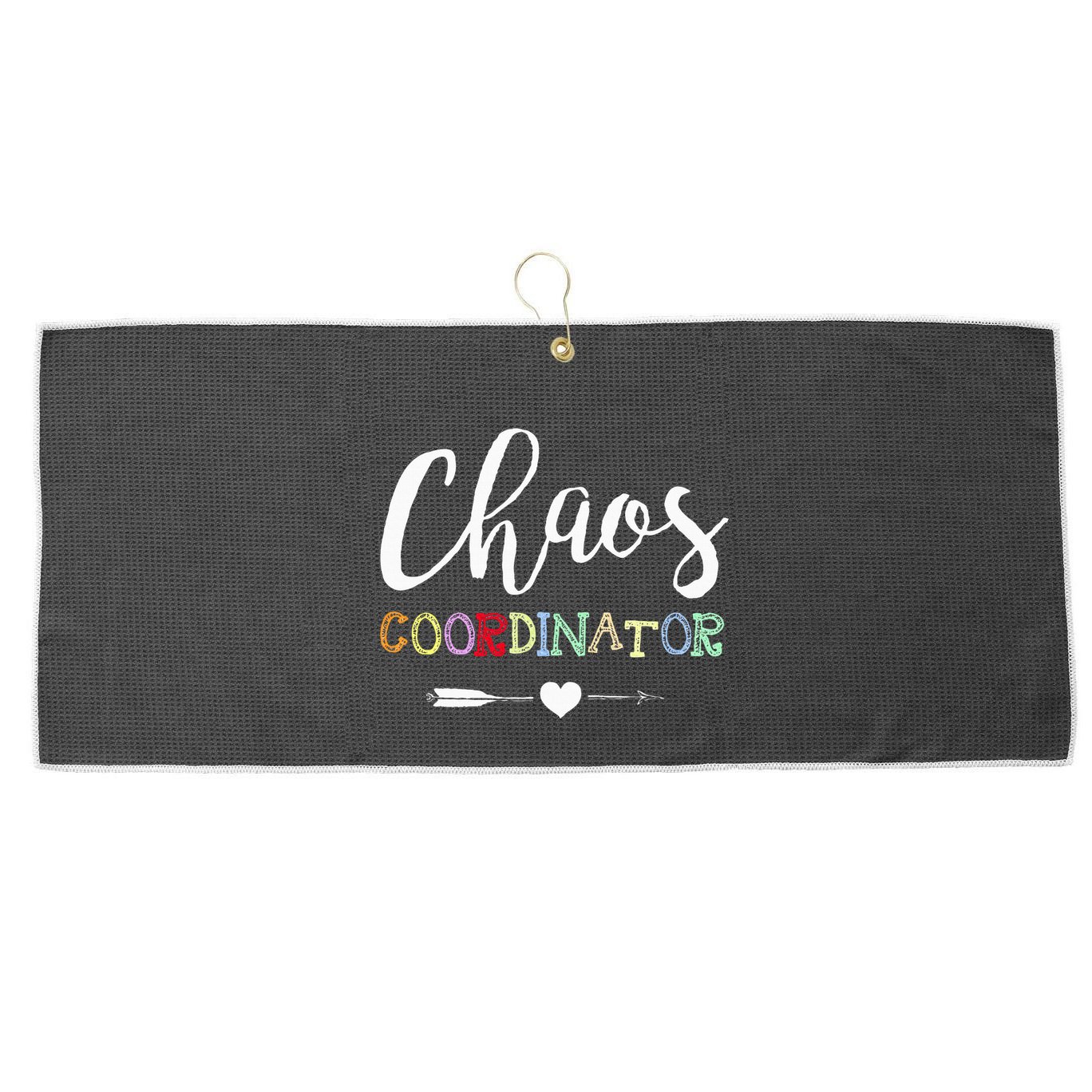 Chaos Coordinator Large Microfiber Waffle Golf Towel