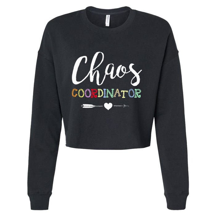 Chaos Coordinator Cropped Pullover Crew