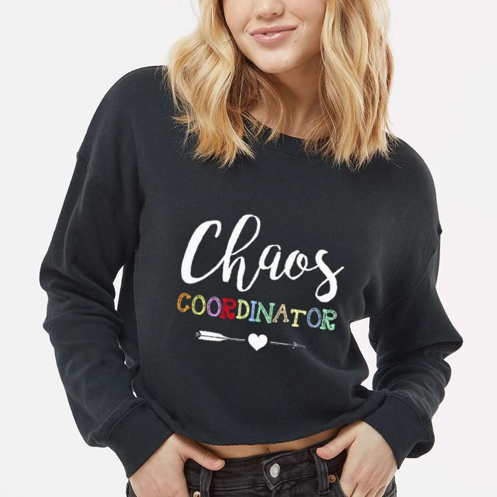 Chaos Coordinator Cropped Pullover Crew