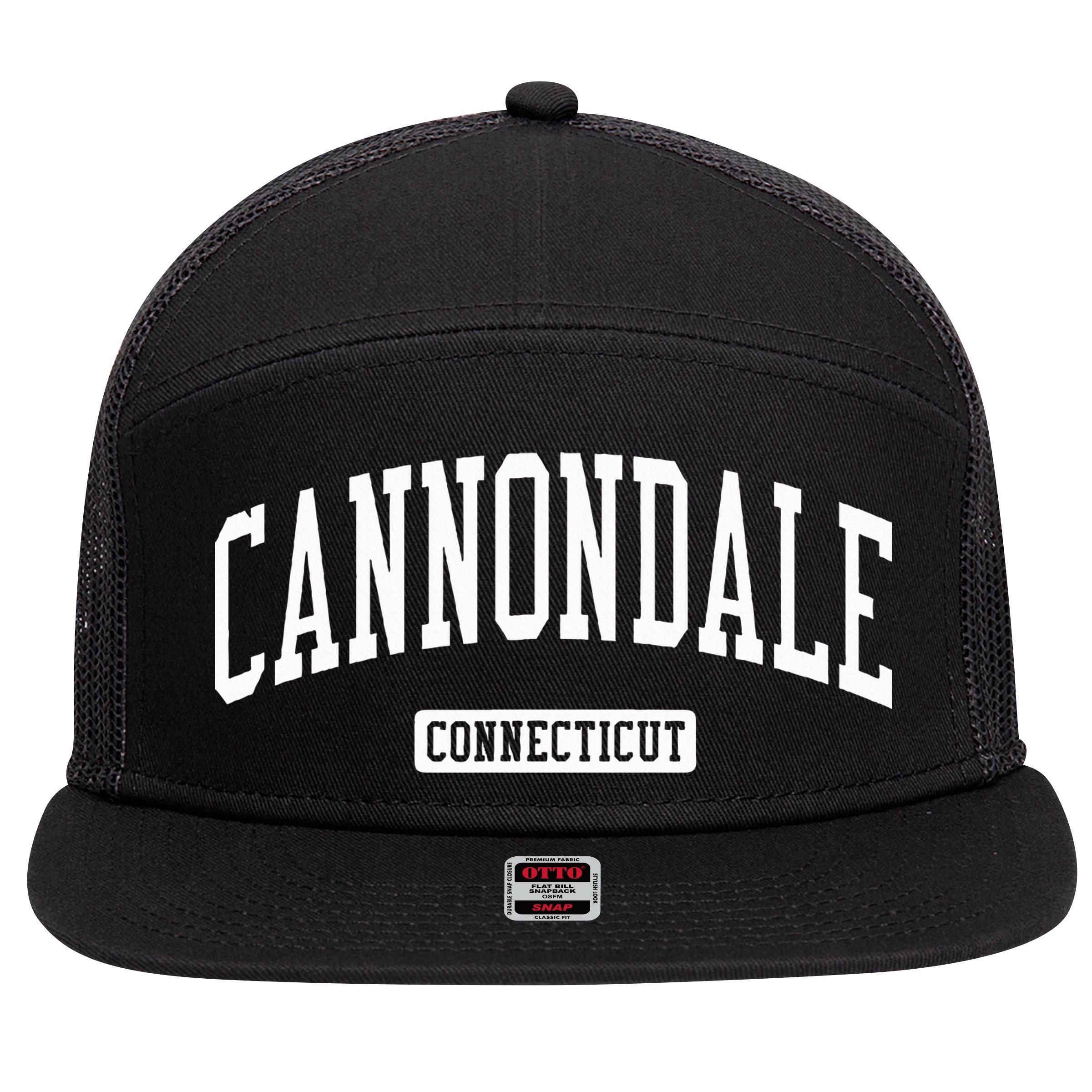 Cannondale Connecticut Ct Vintage Athletic Sports 7 Panel Mesh Trucker Snapback Hat
