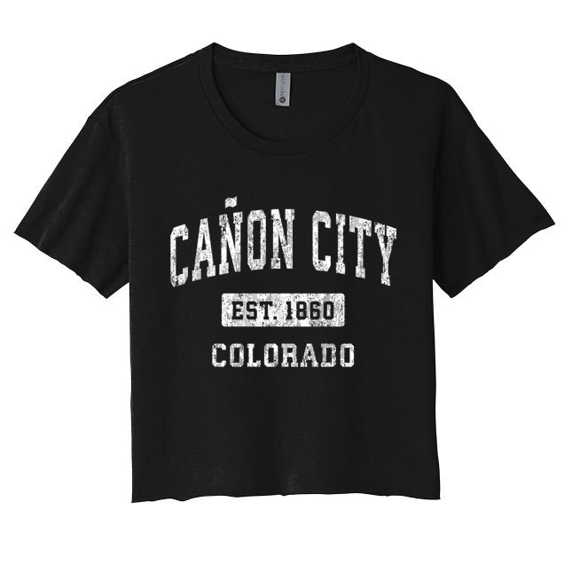 Canon City Colorado Co Vintage Sports Crop Top