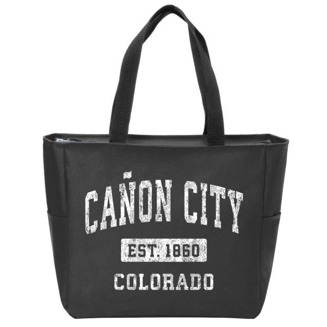 Canon City Colorado Co Vintage Sports Zip Tote Bag