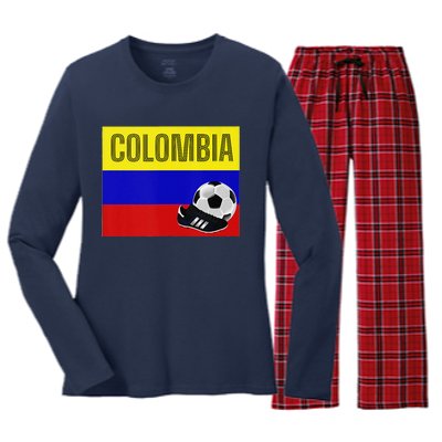 Colombia Copa Women's Long Sleeve Flannel Pajama Set 