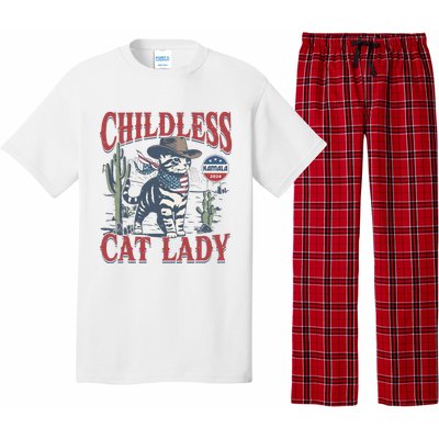 Cowboy Cat Childless Cat Lady Kamala 2024 Pajama Set