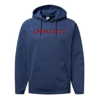 Cardiologist Cardiology Cardiologists Heart Surgeon Gift Performance Fleece Hoodie