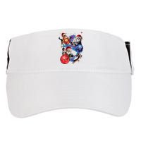 Cute Christmas Cats In Space Ornaments Graphic Adult Drive Performance Visor