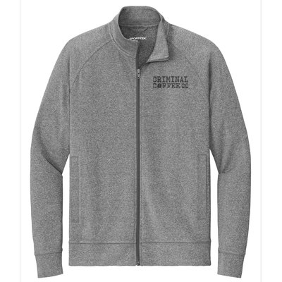 Criminal Coffee Stretch Full-Zip Cadet Jacket