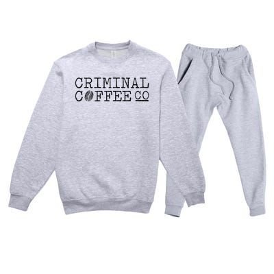 Criminal Coffee Premium Crewneck Sweatsuit Set