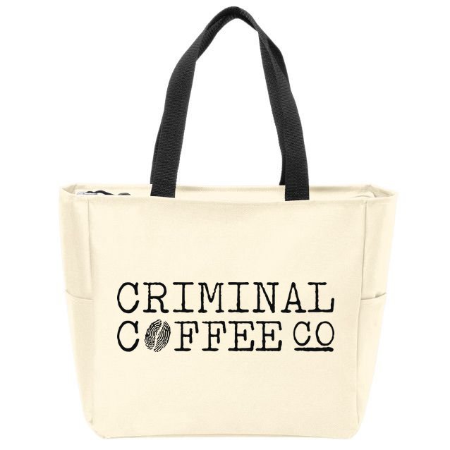 Criminal Coffee Zip Tote Bag