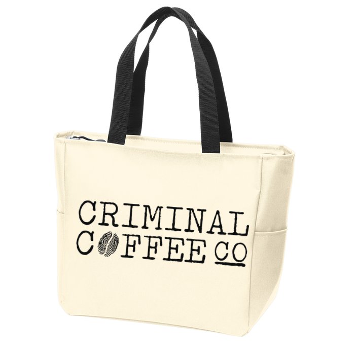 Criminal Coffee Zip Tote Bag