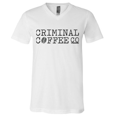 Criminal Coffee V-Neck T-Shirt