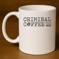 Criminal Coffee 11oz C Handle Ceramic Mug