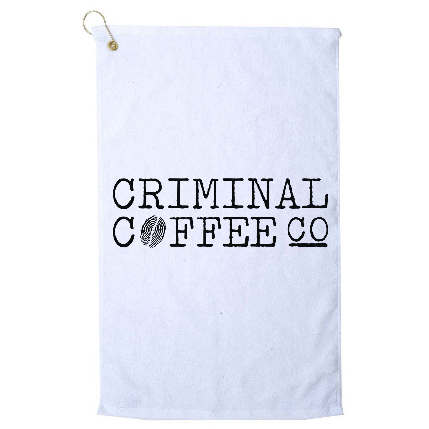 Criminal Coffee Golf Towel