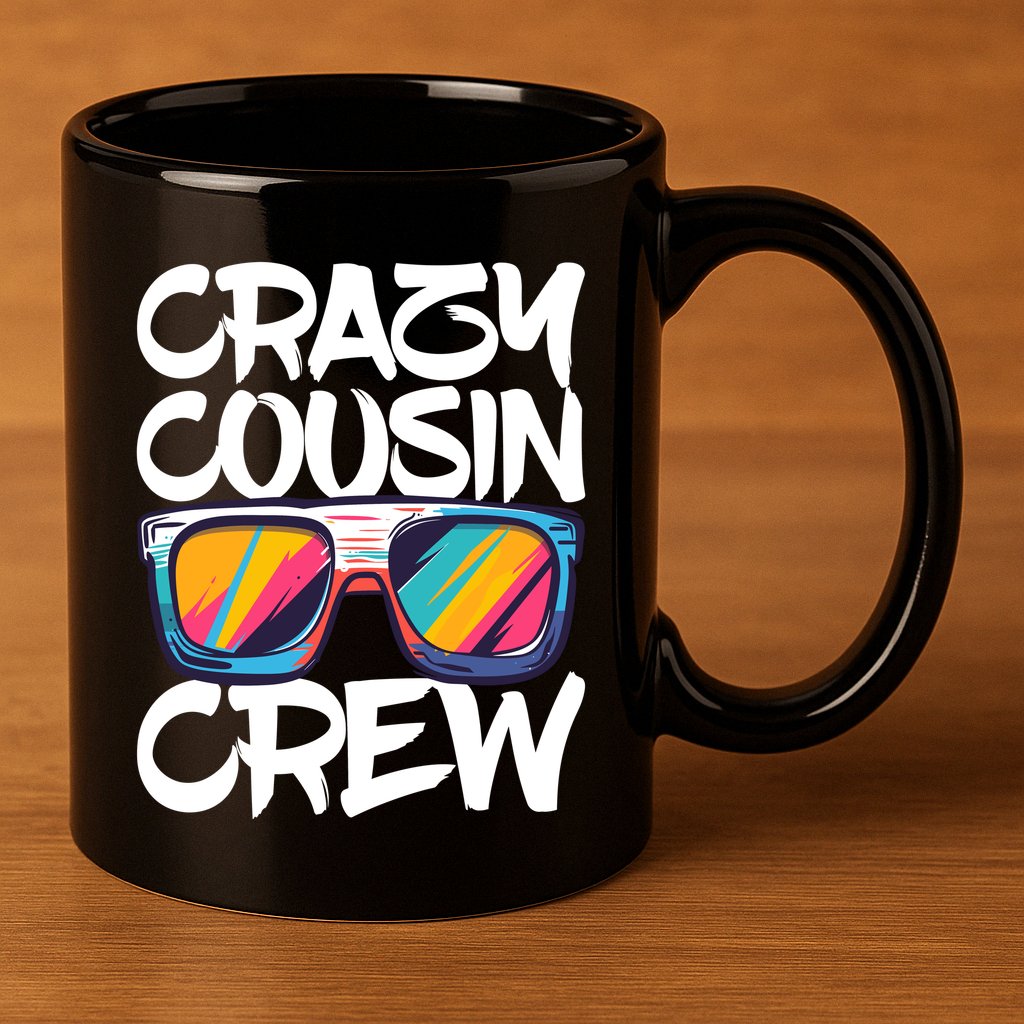 Crazy Cousin Crew Adults Boy Girl Matching 11oz C Handle Ceramic Mug