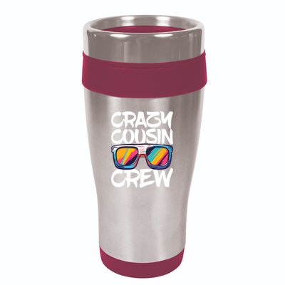 Crazy Cousin Crew Adults Boy Girl Matching 16oz Travel Tumbler