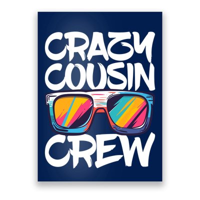 Crazy Cousin Crew Adults Boy Girl Matching Poster