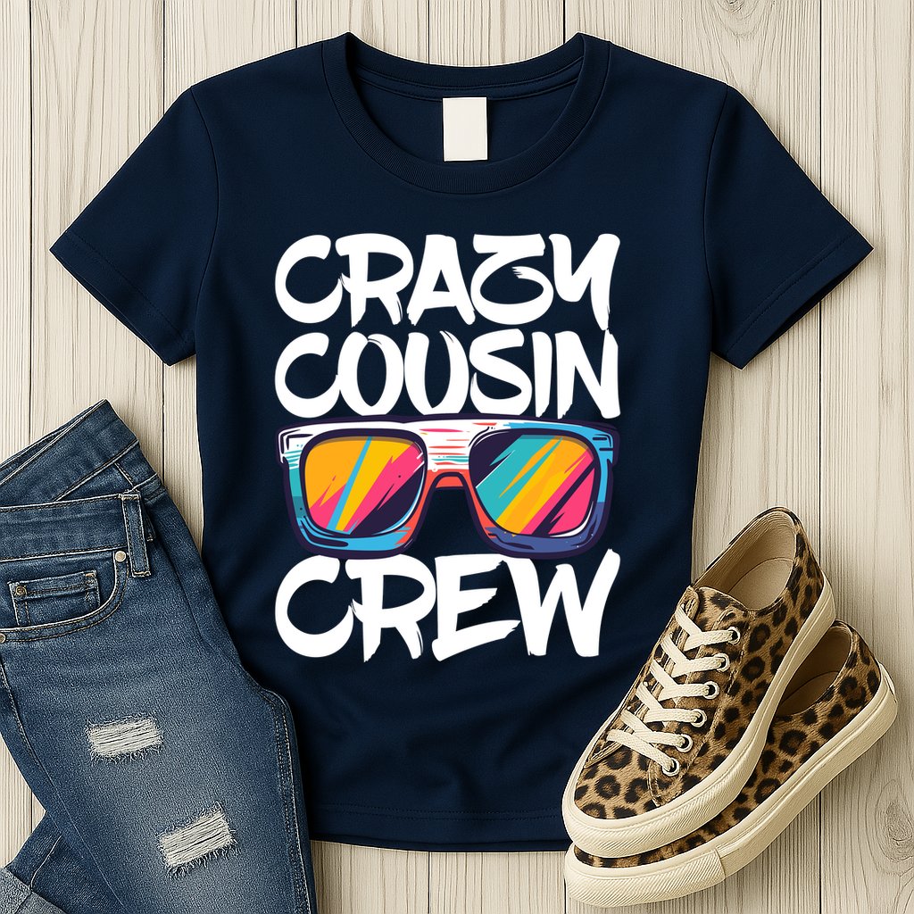 Crazy Cousin Crew Adults Boy Girl Matching Womens T-Shirt