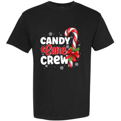 Candy Cane Crew Christmas Candy Love Pajamas Garment-Dyed Heavyweight T-Shirt