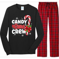 Candy Cane Crew Christmas Candy Love Pajamas Long Sleeve Pajama Set